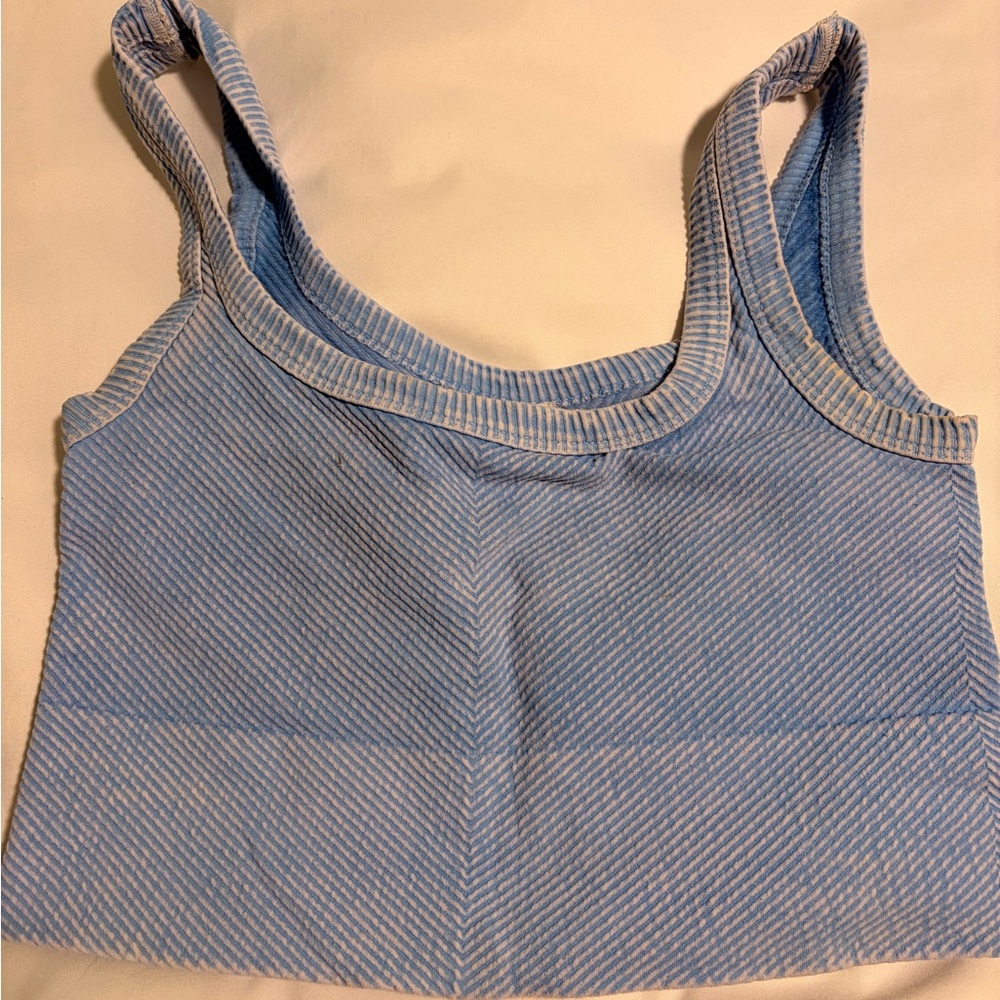 Nikibiki Light Blue Striped Tank Top